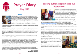 Prayer Diary Looking out for People in Need Five Doors Down