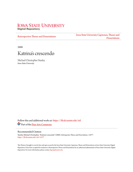 Katrina's Crescendo Michael Christopher Stanley Iowa State University