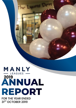 2019 Annual Report Manly-Warringah Rugby League