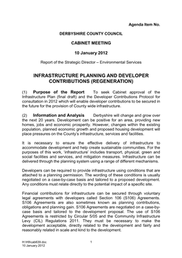 10-1-2012 Infrastructure Planning