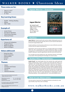 Jaguar-Warrior-Classroom-Ideas.Pdf