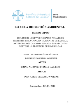 Escuela De Gestión Ambiental