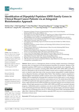 (DPP) Family Genes in Clinical Breast Cancer Patients Via an Integrated Bioinformatics Approach