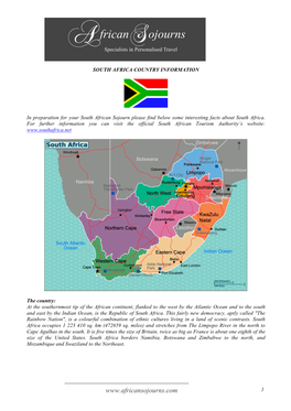 South Africa in Country Information
