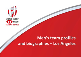 Men's Team Profiles and Biographies – Los Angeles