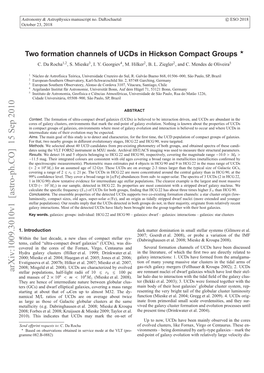 Two Formation Channels of Ucds in Hickson Compact Groups