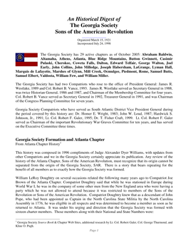 Georgia Society Sar History-1.Pdf