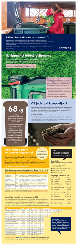 Vi Bjuder På Kompostjord Nu Öppnar Vi Trädgårdstipparna