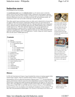 Induction Motor - Wikipedia Page 1 of 14