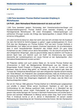 [PDF] 1.200 Fans Bereiteten Thomas Diethart Tosenden Empfang In