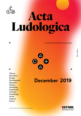 December 2019 History Marketing Experience Criticism Psychology Social Aspects Future Editorial Board