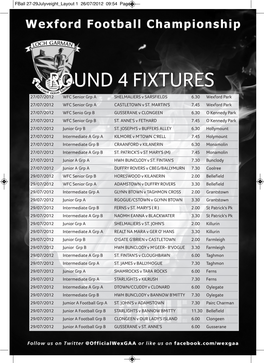 Wexford Football Championship Weekend 27-29 July