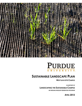 Sustainable Landscape Plan West Lafayette Campus