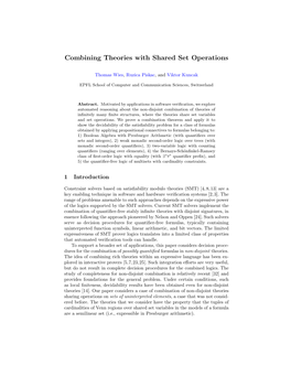 Combining Theories with Shared Set Operations