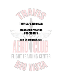 Travis Afb Aero Club Standard Operating Procedures Rev. 04 January 2011