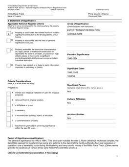 Detailed Description of Significance