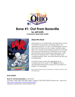 Bone #1: out from Boneville by Jeff Smith a Choose to Read Ohio Toolkit