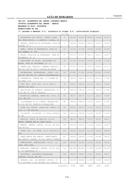 Guía De Horarios