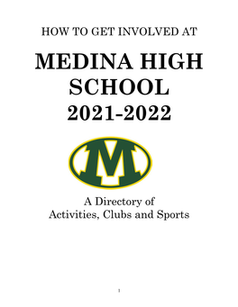 Medina High School 2021-2022