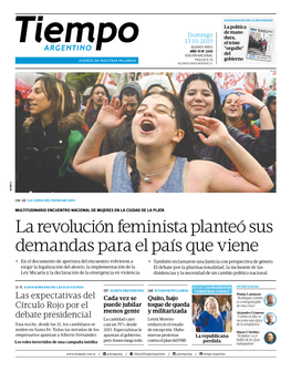 La Revolución Feminista Planteó Sus Demandas Para El País Que Viene