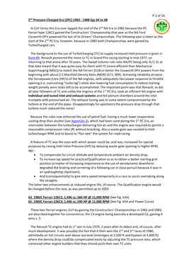 P.1 of 16 2Nd Pressure-Charged Era (2PC) 1983 - 1988 Egs 64 to 68