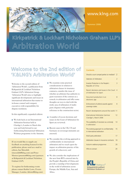 Arbitration World‘ Should a Court Compel Parties to Mediate? 2 Selection of Arbitrators 2