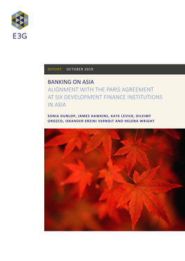 Banking on Asia: Alignment with the Paris Agreement at Six