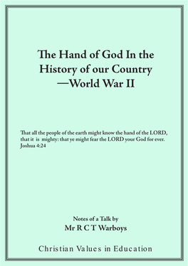 The Hand of God in Word War II