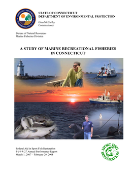 A Study of Marine Recreational Fisheries in Connecticut