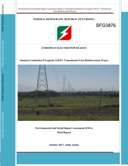 Figure 3:3: Woreda Map, Traversed by the Transmission Line (Previous Woreda Boundary Delineation)