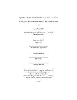 Duke University Dissertation Template