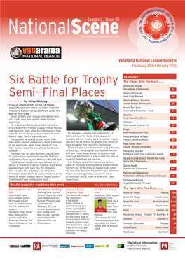 Six Battle for Trophy Semi-Final Places