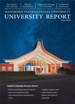 University Report 2018 -2019