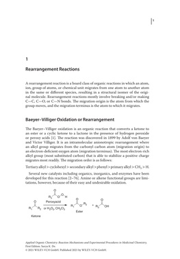 1 Rearrangement Reactions