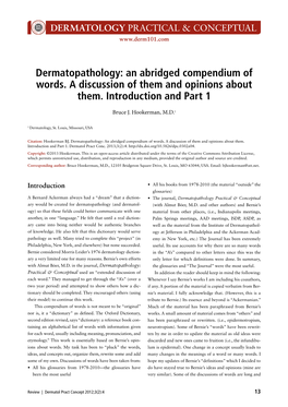 Dermatology: Practical and Conceptual