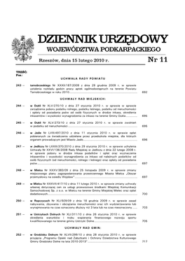 Dziennik Urzędowy Województwa Podkarpackiego Nr 11 - 690