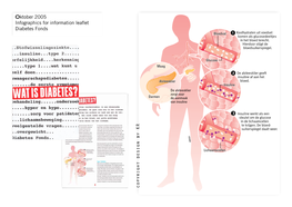 Oktober 2005 Infographics for Information Leaflet Diabetes Fonds Copyright Design by KR July 2007 Infographics for Intermezzo De Volkskrant