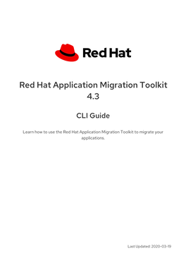 Red Hat Application Migration Toolkit 4.3 CLI Guide