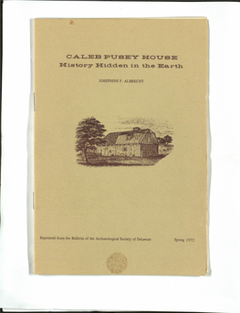 Caleb Pusey House Booklet C.1980