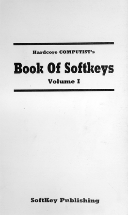 Book of Softkeys Volume 1