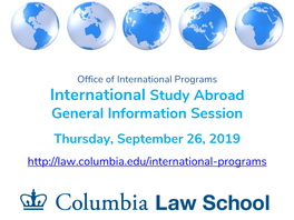 Columbia Law School Office of International and Comparative Law