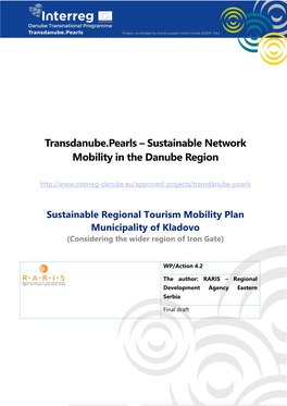 Sustainable Regional Tourism Mobility Plan Municipality of Kladovo (Considering the Wider Region of Iron Gate)