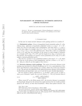 Non-Rigidity of Spherical Inversive Distance Circle Packings 3