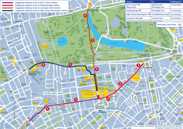 TFL's Suggested Walking Routes to the Science Museum