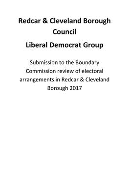 Redcar & Cleveland Borough Council Liberal Democrat Group