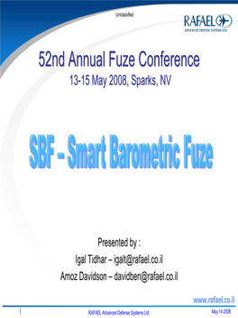 52Nd Annual Fuze Conference