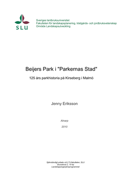 Beijers Park I 