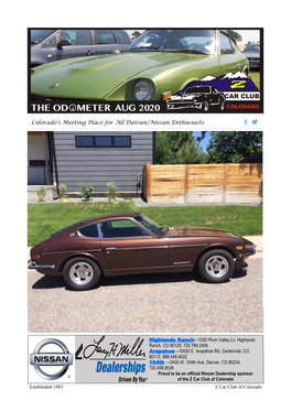 Colorado's Meeting Place for All Datsun/Nissan Enthusiasts