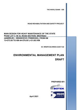 Environmental Management Plan Draft