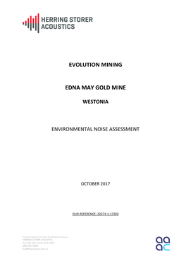 Evolution Mining Edna May Gold Mine